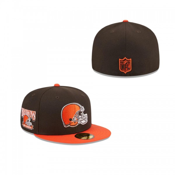Cleveland Browns Throwback Hidden 59FIFTY Fitted H...