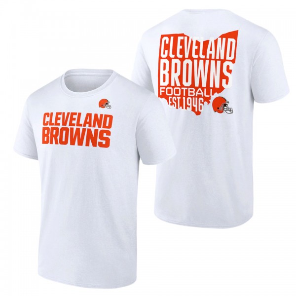 Cleveland Browns Fanatics Branded White Hot Shot S...