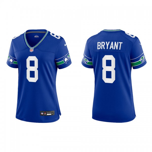 Coby Bryant Women Seattle Seahawks Royal Throwback...