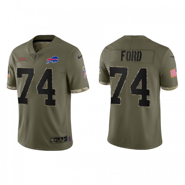 Cody Ford Buffalo Bills Olive 2022 Salute To Service Limited Jersey