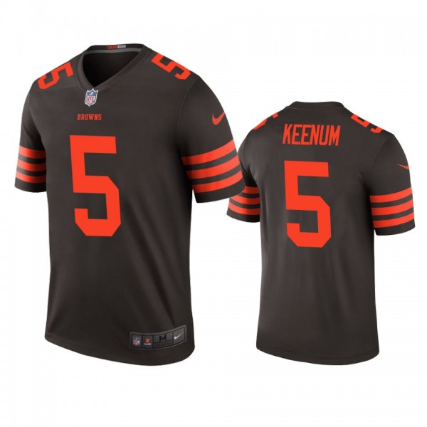 Cleveland Browns Case Keenum Brown Color Rush Lege...