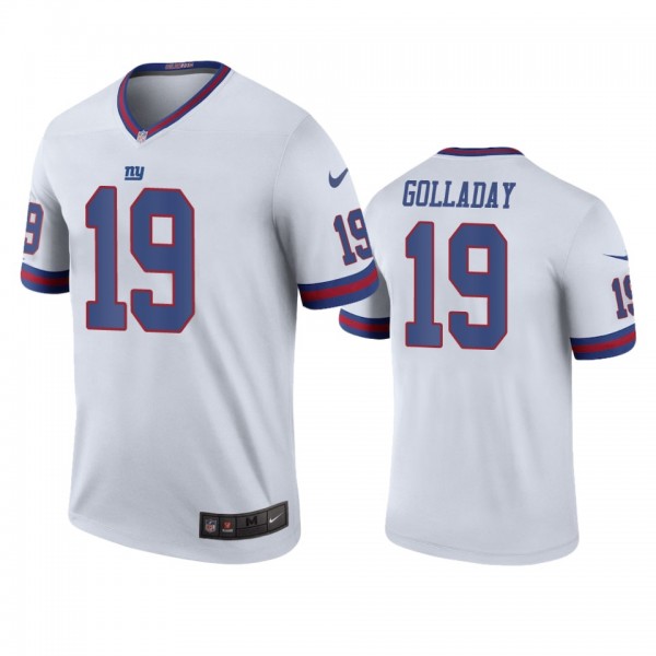 New York Giants Kenny Golladay White Color Rush Legend Jersey