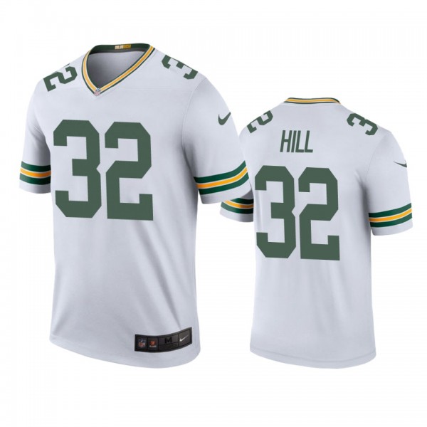 Green Bay Packers Kylin Hill White Color Rush Lege...