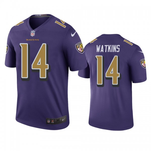 Baltimore Ravens Sammy Watkins Purple Color Rush L...