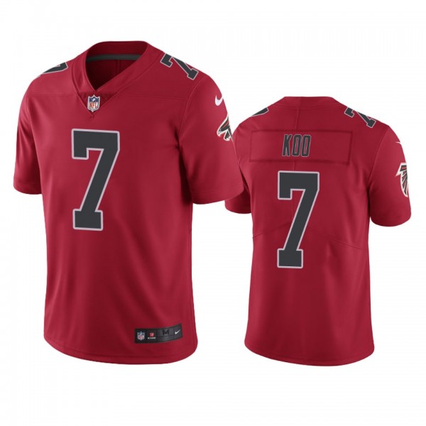 Color Rush Limited Atlanta Falcons Younghoe Koo Red Jersey