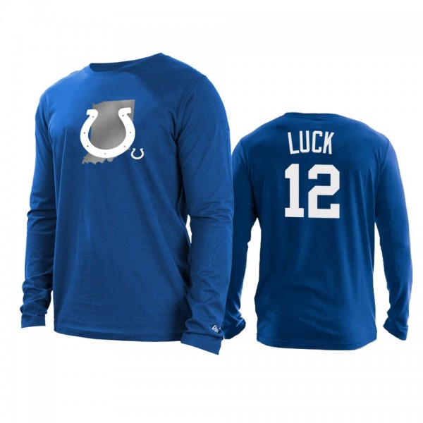 Indianapolis Colts Andrew Luck Royal State Long Sl...