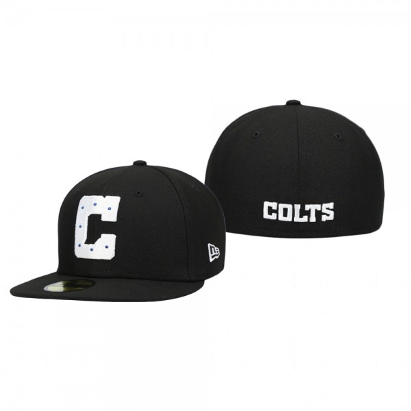 Indianapolis Colts Black Omaha 59FIFTY Hat