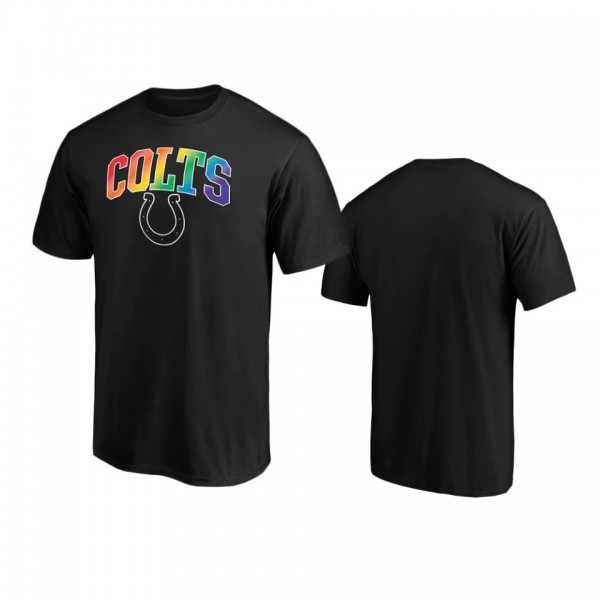 Indianapolis Colts Black Pride Logo T-Shirt