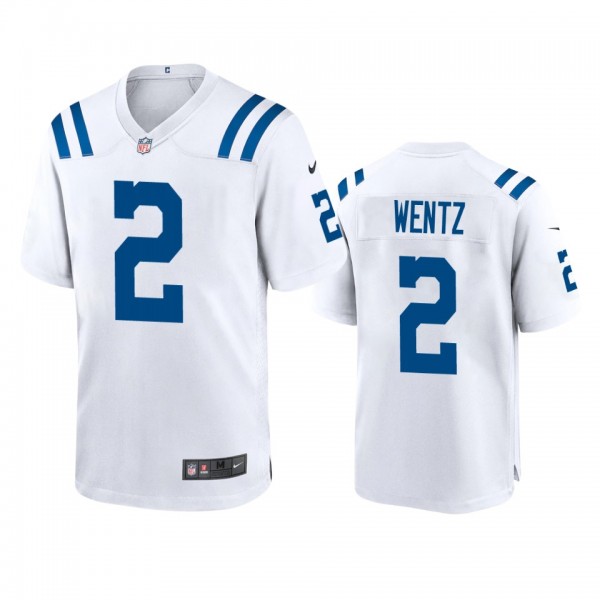 Indianapolis Colts Carson Wentz White Game Jersey