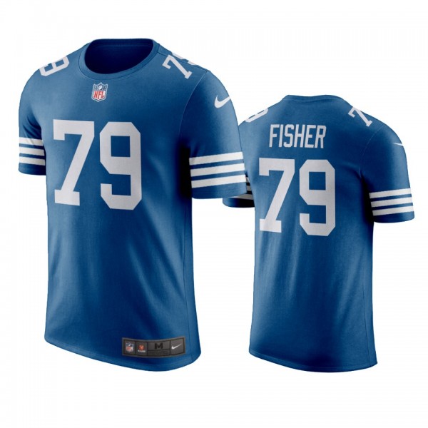Indianapolis Colts Eric Fisher Royal Throwback Nam...