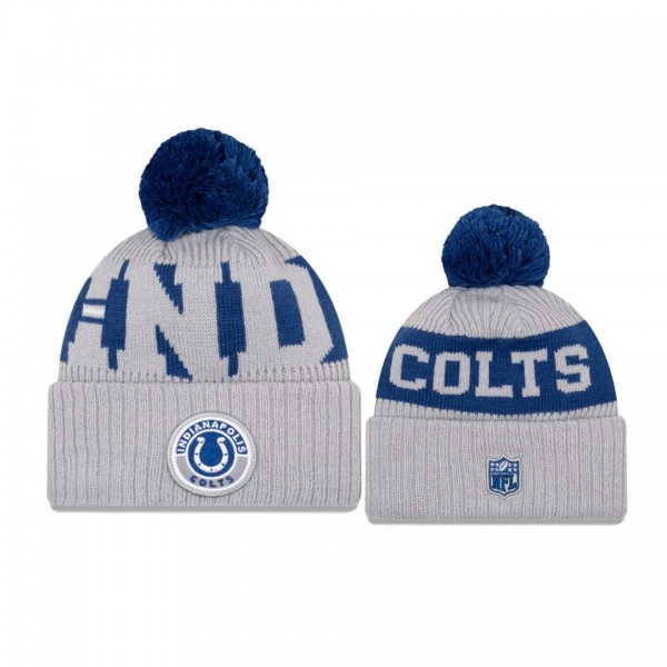 Indianapolis Colts Gray Royal 2020 NFL Sideline Of...