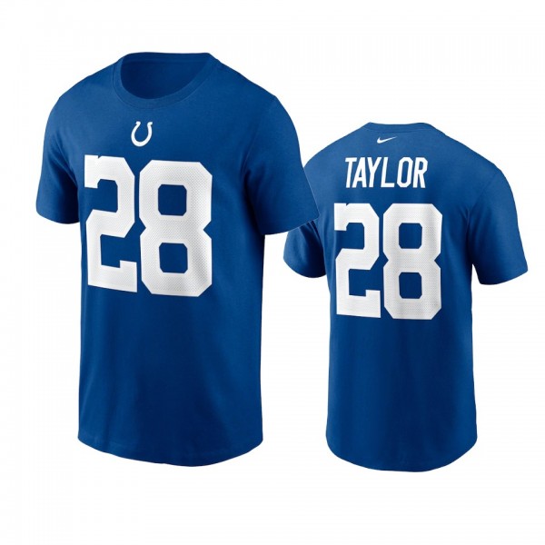 Men's Indianapolis Colts Jonathan Taylor Royal Name Number T-shirt