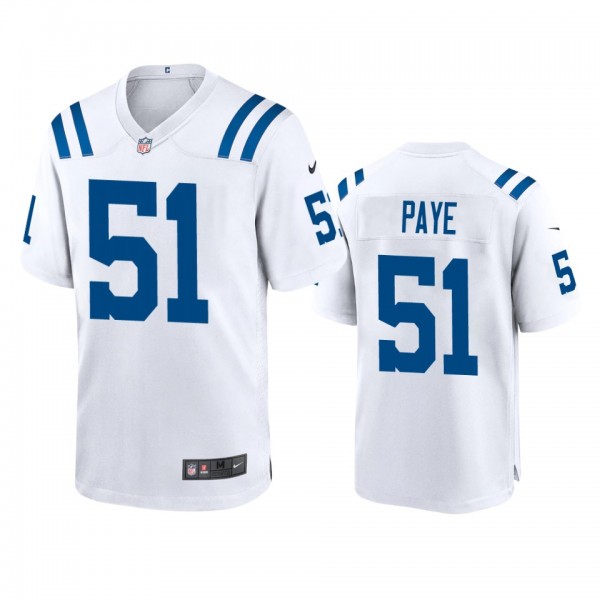 Indianapolis Colts Kwity Paye White Game Jersey