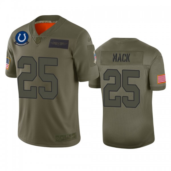Indianapolis Colts Marlon Mack Camo 2019 Salute to...