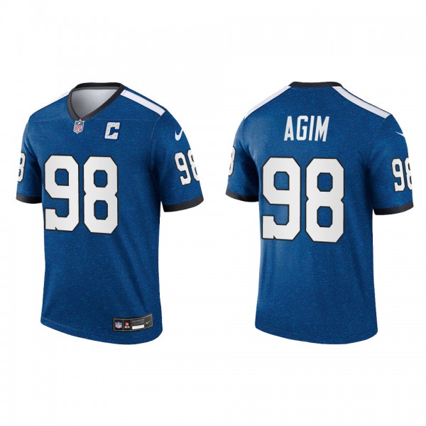 Men's Indianapolis Colts McTelvin Agim Royal Indiana Nights Alternate Legend Jersey