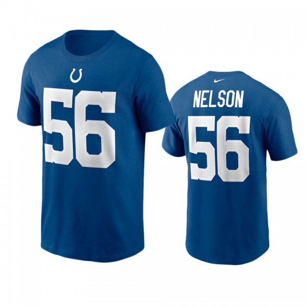 Men's Indianapolis Colts Quenton Nelson Royal Name...