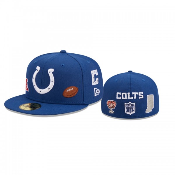 Indianapolis Colts Royal Team Local 59FIFTY Fitted...