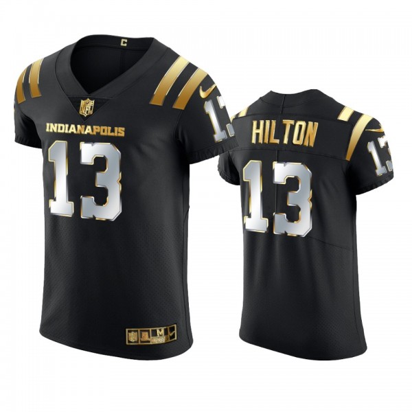 Indianapolis Colts T.Y. Hilton Black Golden Edition Elite Jersey - Men's
