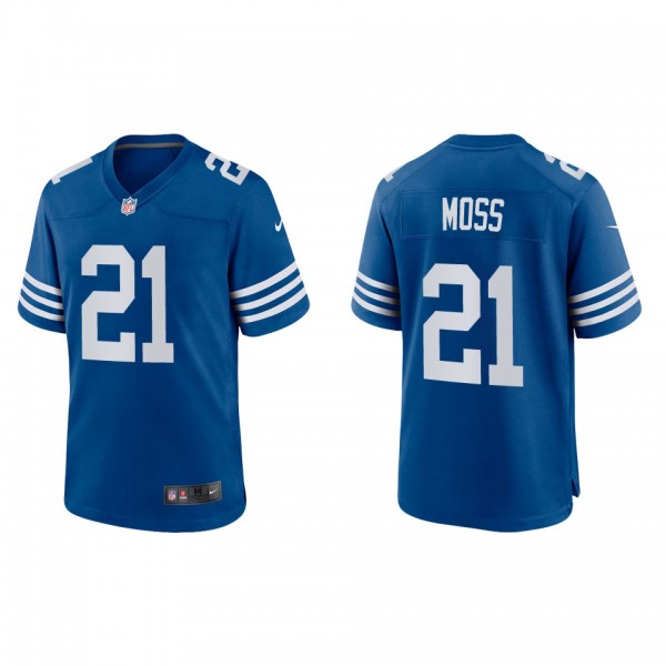 Men's Indianapolis Colts Zack Moss Royal Alternate...
