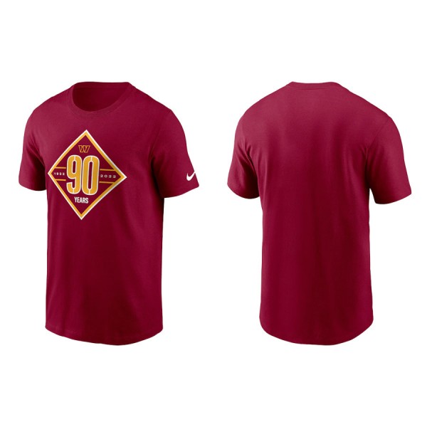 Commanders Burgundy 90th Anniversary T-Shirt