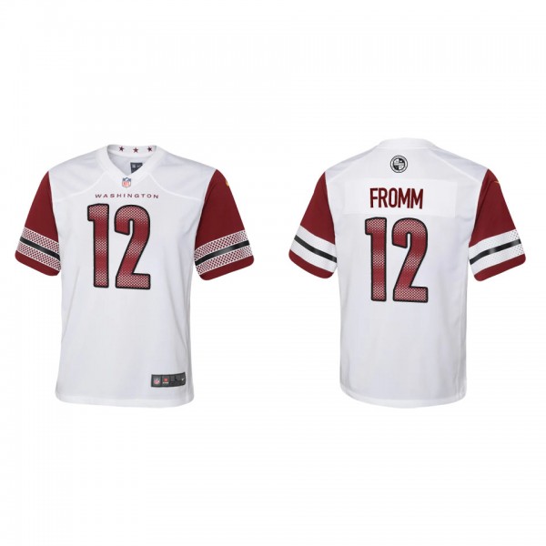 Youth Washington Commanders Jake Fromm White Game Jersey