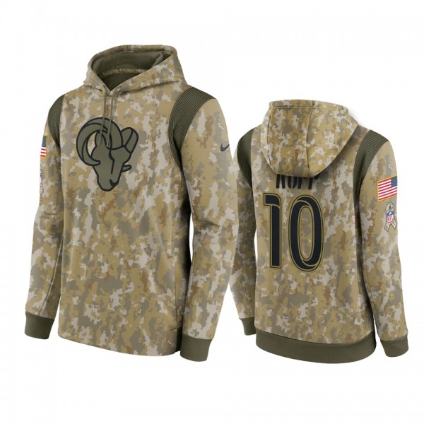 Los Angeles Rams Cooper Kupp Camo 2021 Salute To Service Therma Hoodie