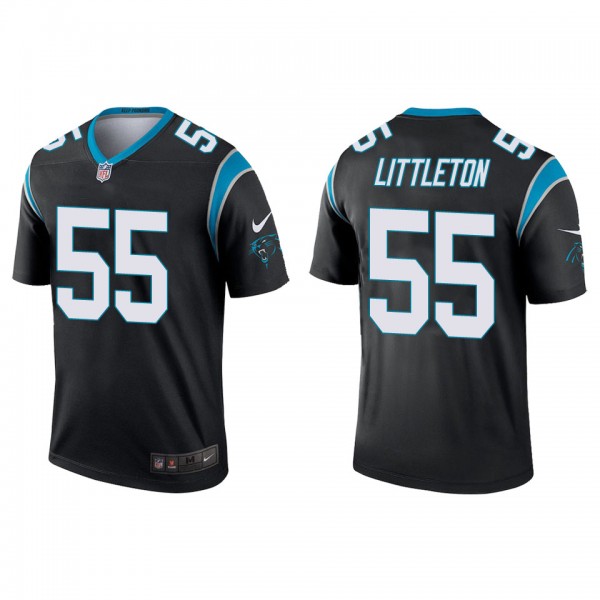 Men's Carolina Panthers Cory Littleton Black Legen...