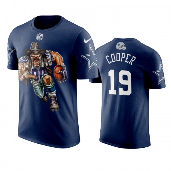 Men's Dallas Cowboys Amari Cooper Navy Crusher Cowboy T-Shirt