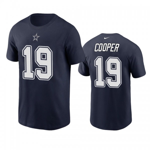 Men's Dallas Cowboys Amari Cooper Navy Name & Number T-Shirt