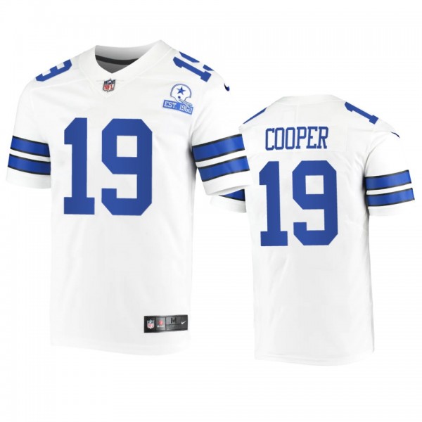 Dallas Cowboys Amari Cooper White 60th Season Vintage Jersey