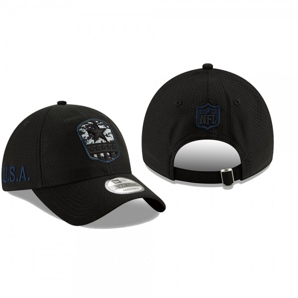 Dallas Cowboys Black 2019 Salute to Service 9TWENTY Adjustable Hat