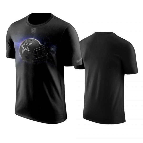 Men's Dallas Cowboys Black Helmet T-Shirt