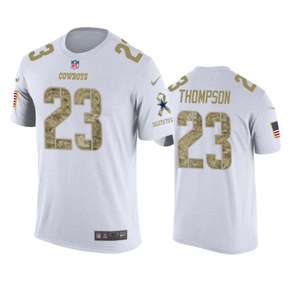 Dallas Cowboys Darian Thompson White Salute to Service T-Shirt