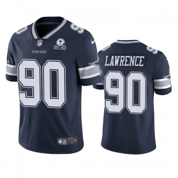 Dallas Cowboys DeMarcus Lawrence Navy 60th Anniver...