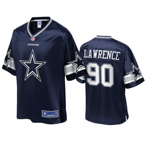 Dallas Cowboys DeMarcus Lawrence Navy Icon Jersey - Men's