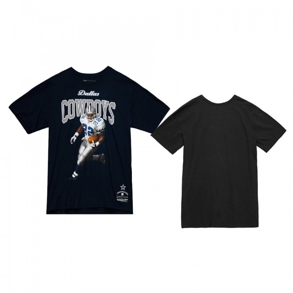 Men's Dallas Cowboys Emmitt Smith Black Player Graphic Sideline T-Shirt