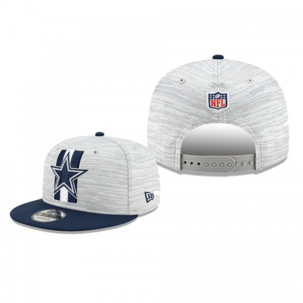 Dallas Cowboys Gray Navy 2021 NFL Training Camp 9FIFTY Snapback Hat
