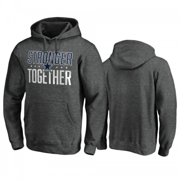 Dallas Cowboys Heather Charcoal Stronger Together ...