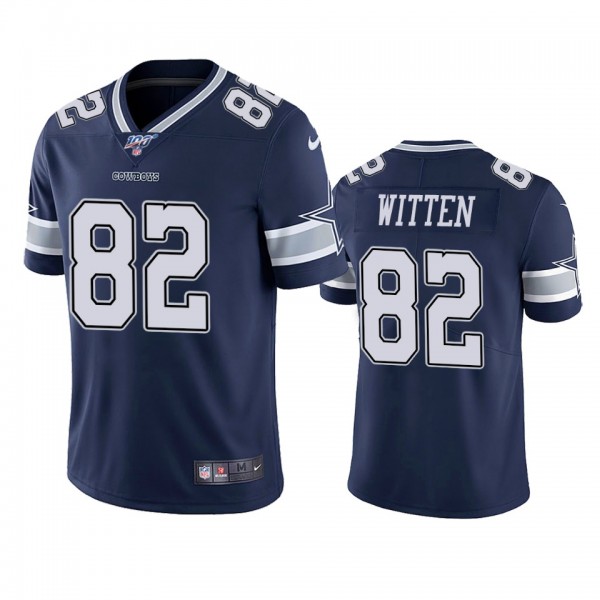 Dallas Cowboys Jason Witten Navy 100th Season Vapor Limited Jersey