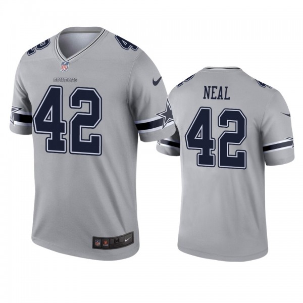 Dallas Cowboys Keanu Neal Gray Inverted Legend Jer...