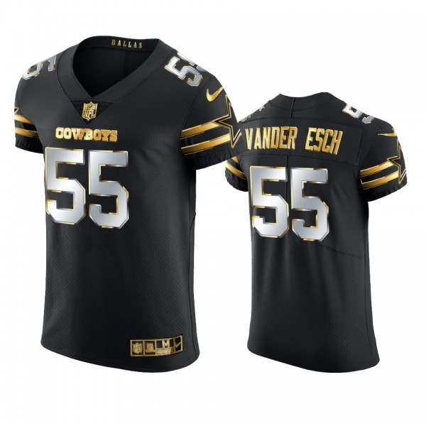 Dallas Cowboys Leighton Vander Esch Black 2020-21 Golden Edition Elite Jersey - Men's