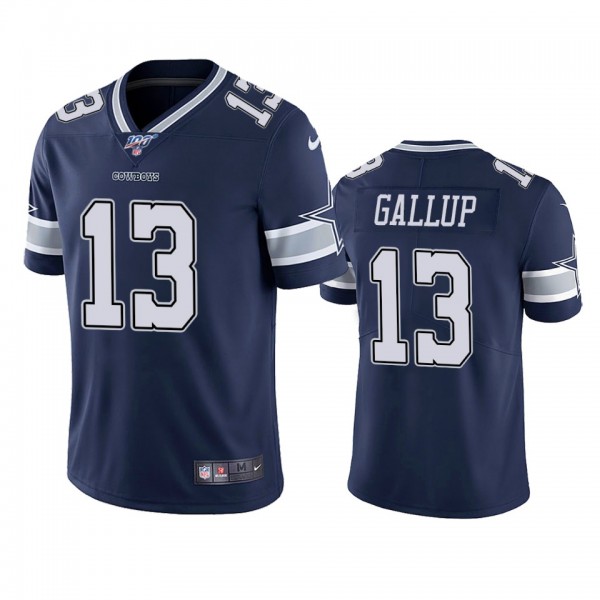 Dallas Cowboys Michael Gallup Navy 100th Season Va...