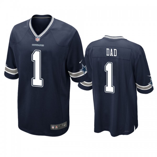 Dallas Cowboys Navy 2019 Father's Day #1 Dad Game Jersey