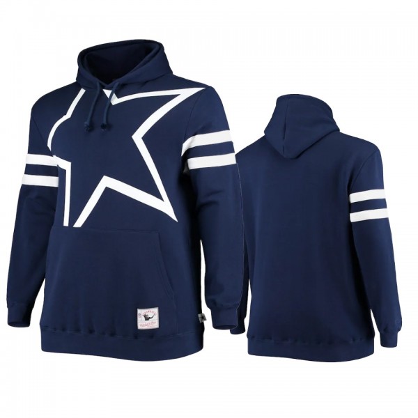 Dallas Cowboys Navy Big Face Historic Logo Fleece Pullover Hoodie