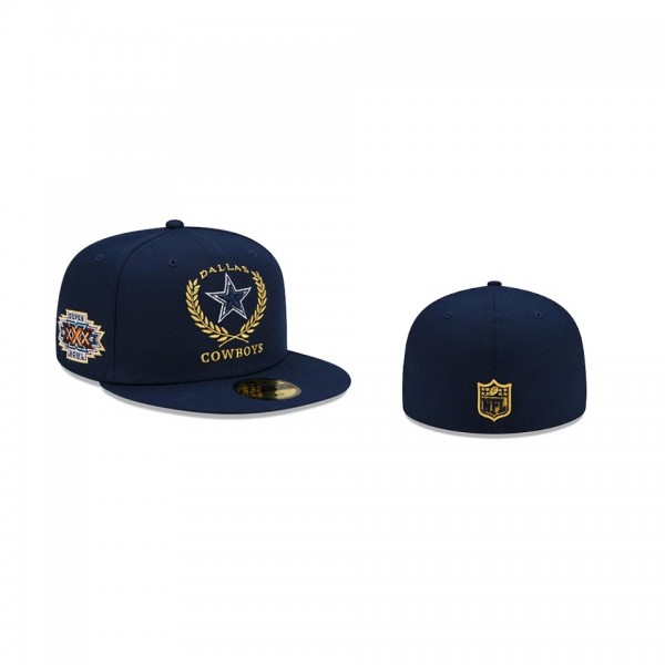 Dallas Cowboys Navy Gold Classic 59FIFTY Fitted Ha...