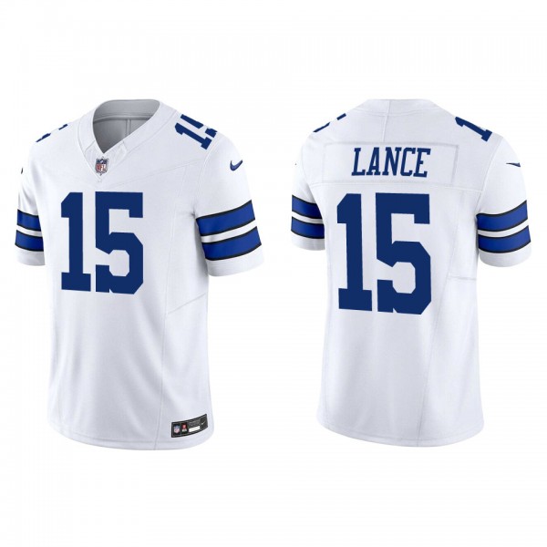 Men's Dallas Cowboys Trey Lance White Vapor F.U.S.E. Limited Jersey