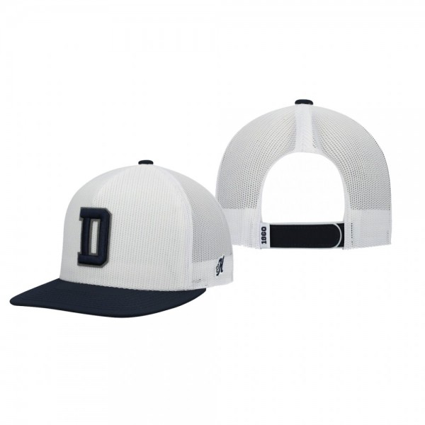 Dallas Cowboys White Navy Logo Snapback Hat