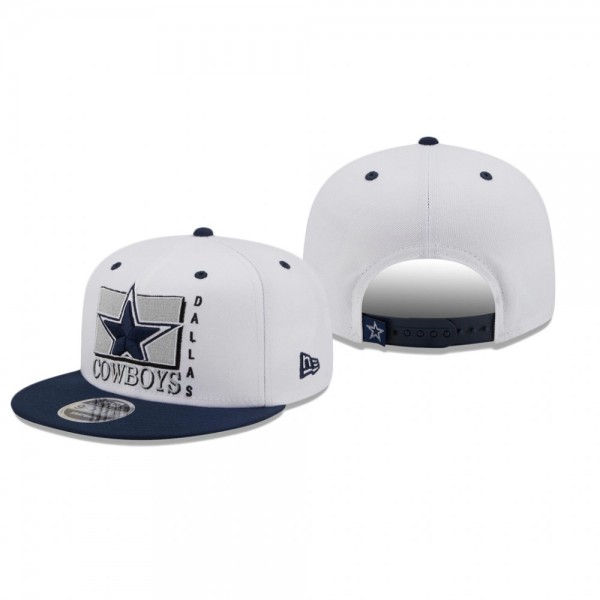 Dallas Cowboys White Navy Retro 9FIFTY Hat