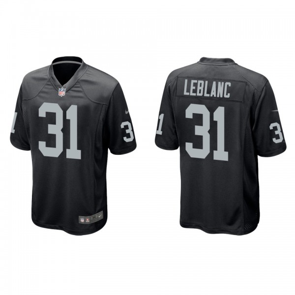 Men's Las Vegas Raiders Cre'Von LeBlanc Black Game...