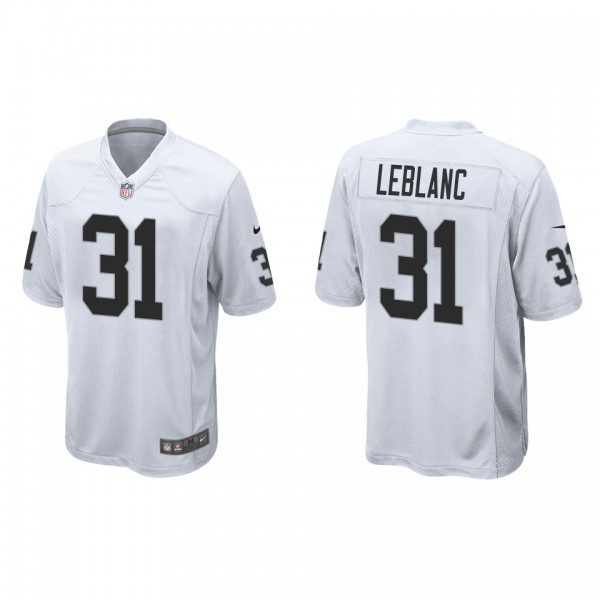 Men's Las Vegas Raiders Cre'Von LeBlanc White Game...